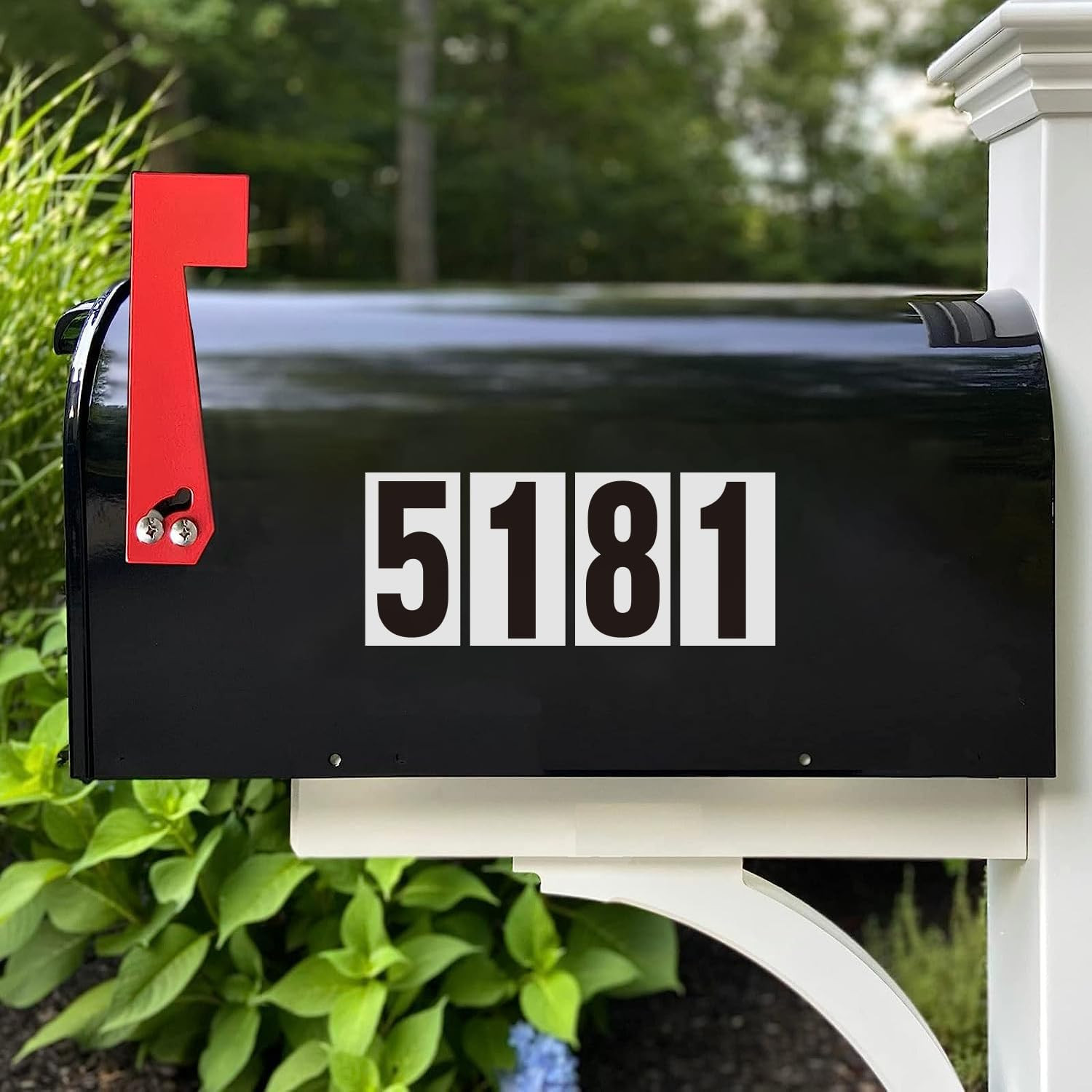 3 Inch Adhesive Numbers for Mailbox, Vinyl Reflective Stickers, Self-Adhesive De