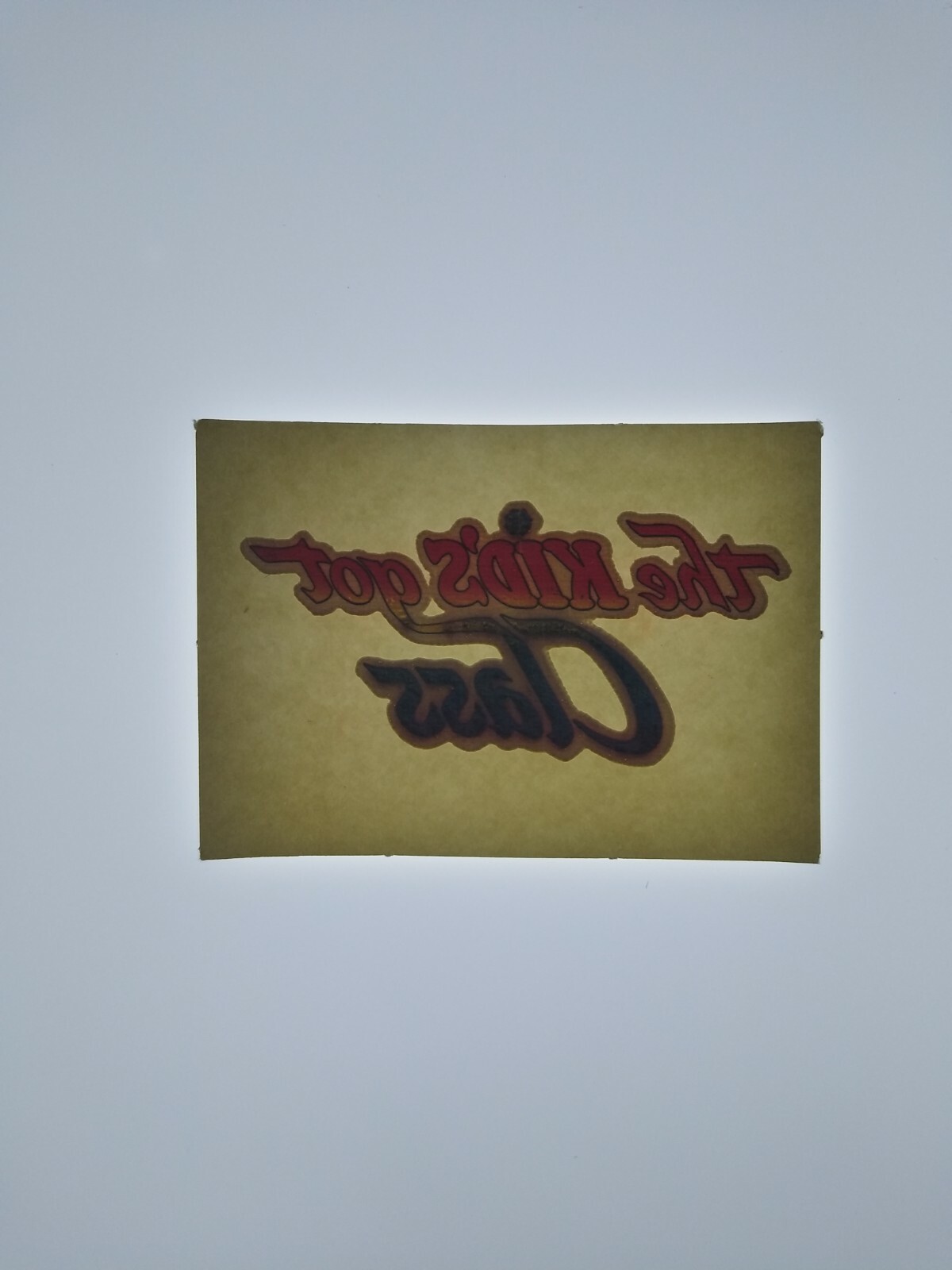 The Kids Got Class Screamin Gleamin Glitter Iron-On Decal Donruss 1970s Vintage