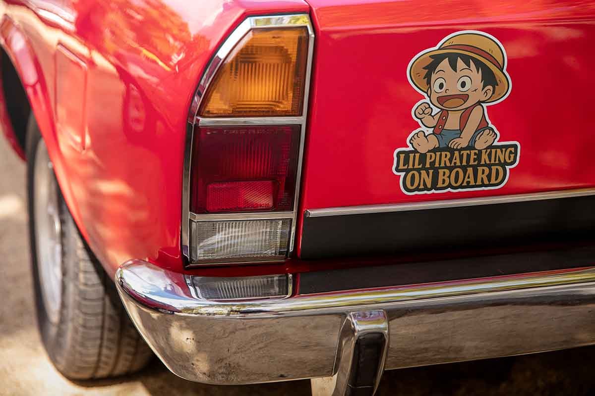 Baby on Board Luffy Decal Chibi Kawaii “Little Pirate King on Board” 3–7" Tall U