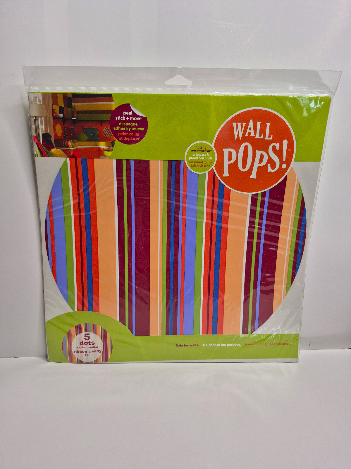 Ribbon Candy RED 5 Dots Wall Pops – WPD93947