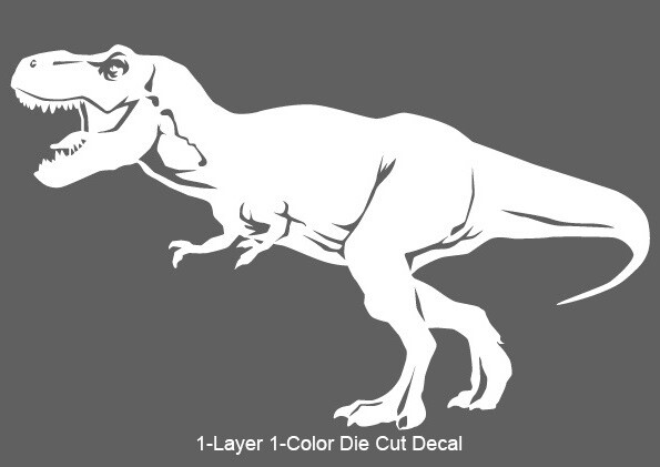 Dinosaur – Tyrannosaurus #2 Jurassic Period 4-21 in. Vinyl Outdoor Decal Sticker