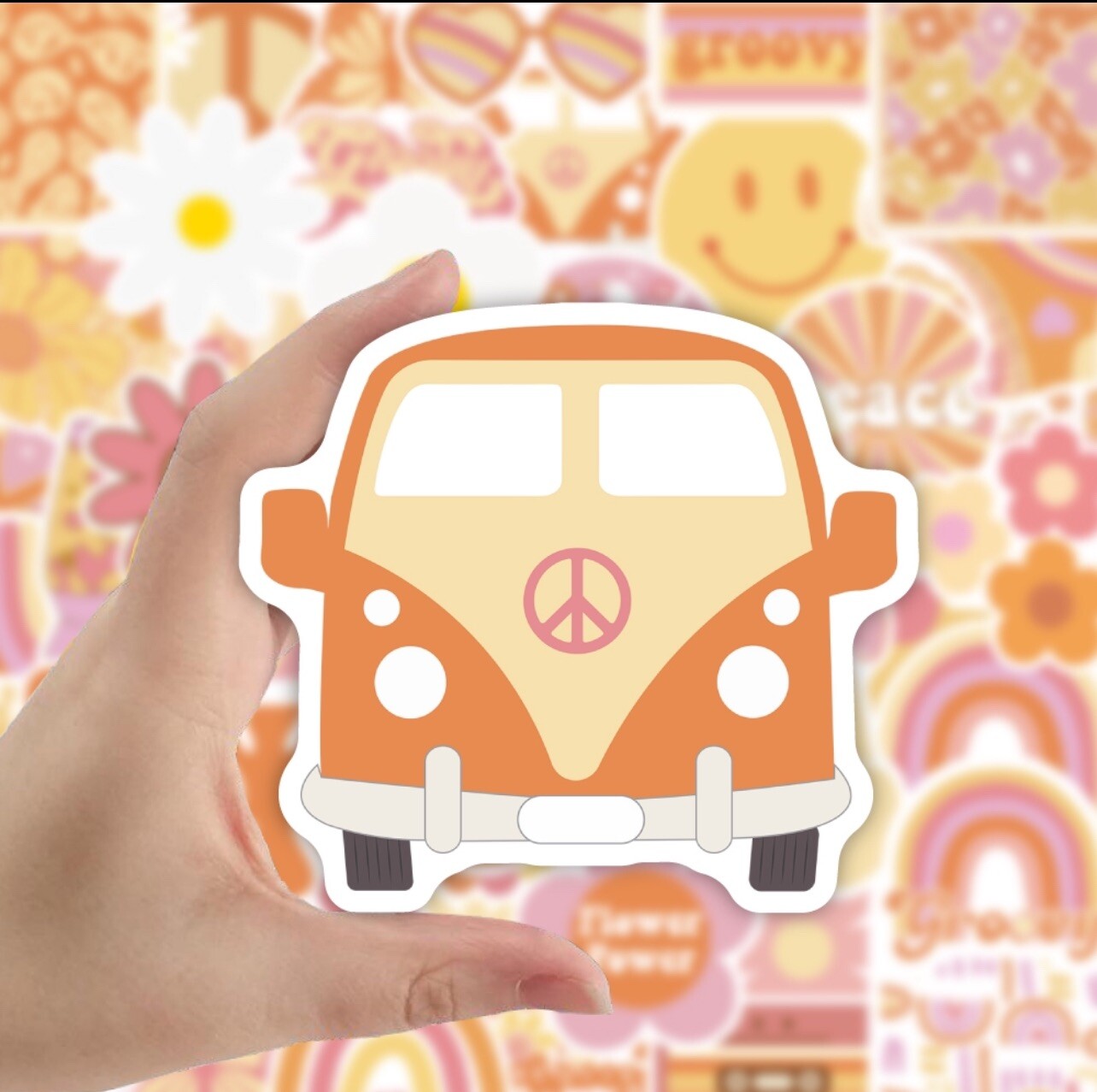 20 Random Retro Hippie Life Stickers Peace Love Decal Laptop Hydro Free Shipping