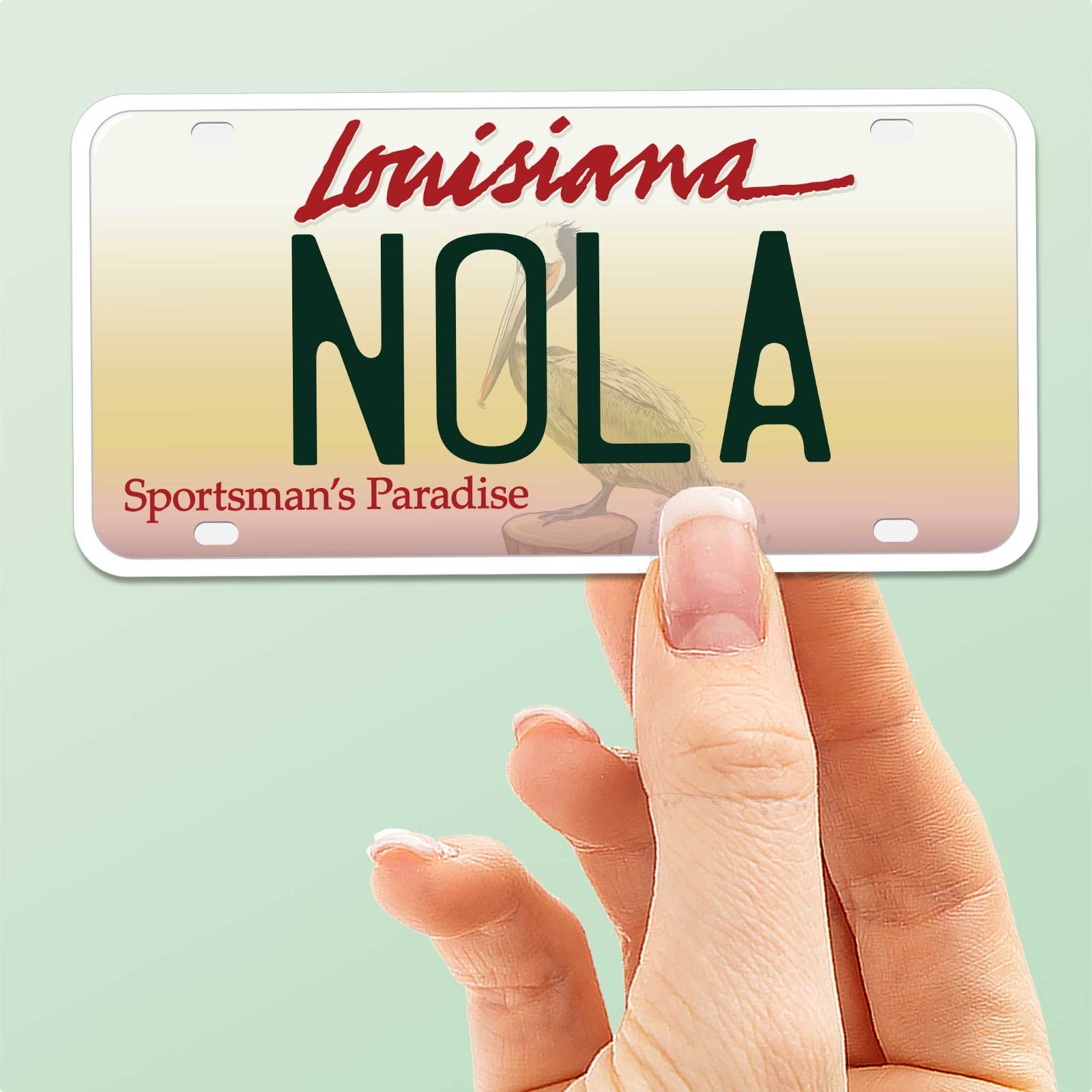 Louisiana License Plate Bumper Stickers – Choose Your LA City Decal for Laptop