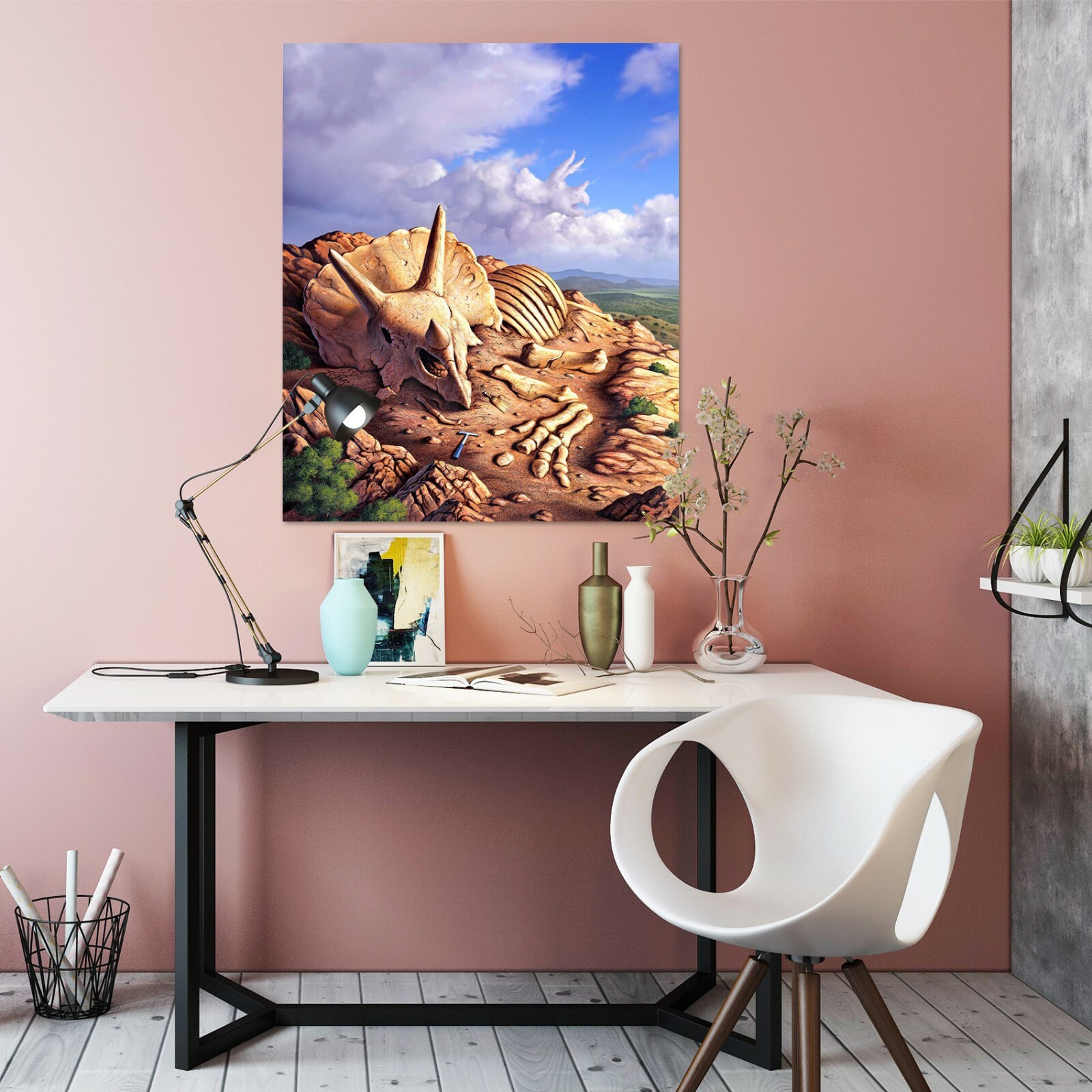 3D Dinosaur Fossil ZHU461 Wall Stickers Wall Murals Wallpaper Jerry LoFaro Amy