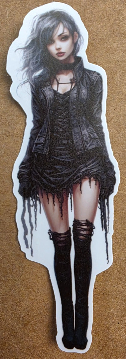 Halloween Sticker Girl Witch Vampire Ghost Gothic Punk Emo Comic Anime Manga Art