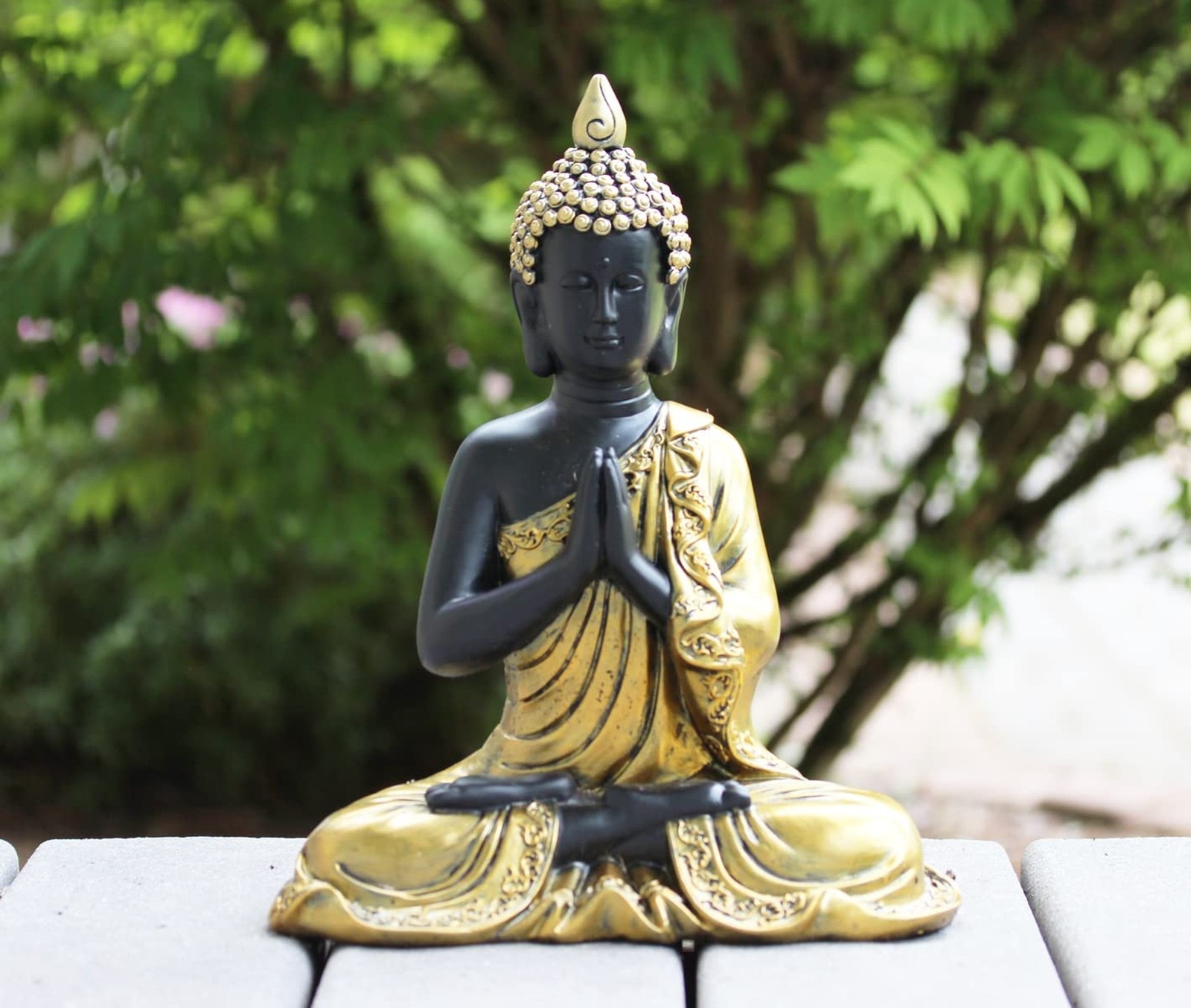 Seraphic Large Golden Meditation Buddha Statue for Indoor, Outdoor, and Home …