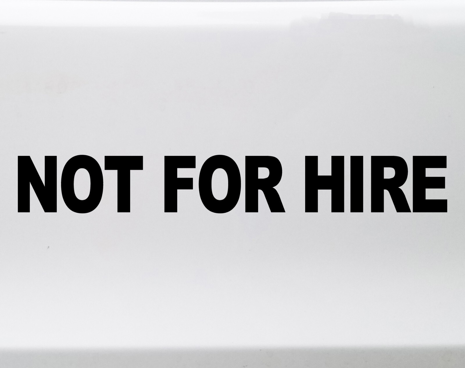Set of 2 Not For Hire Vinyl Stickers – DOT Truck Limo Labels – Die Cut Decals