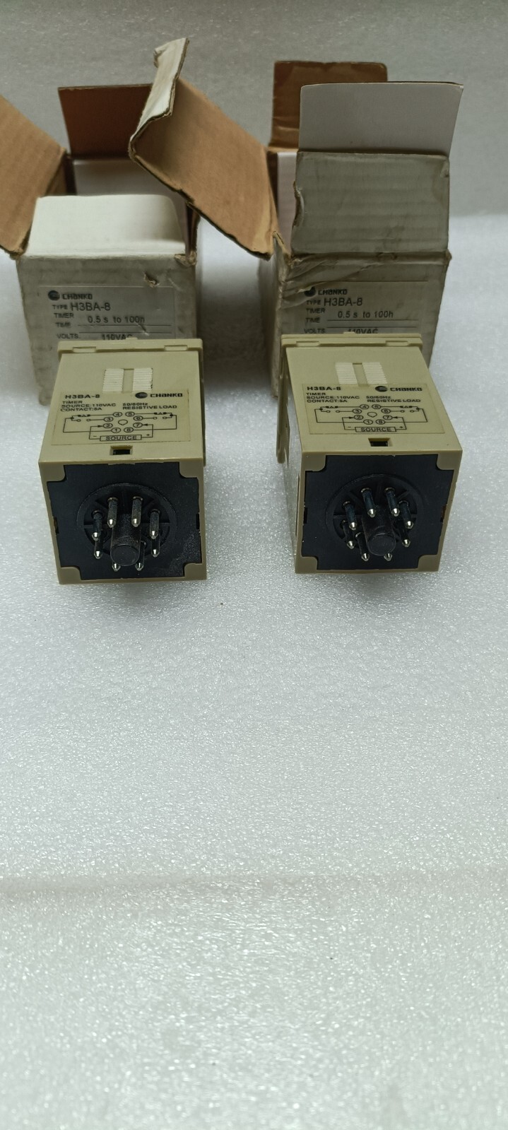 Chanko H3BA-8 TIMER 0.5s to 100h LOT OF 2 FREE FAST SHIP