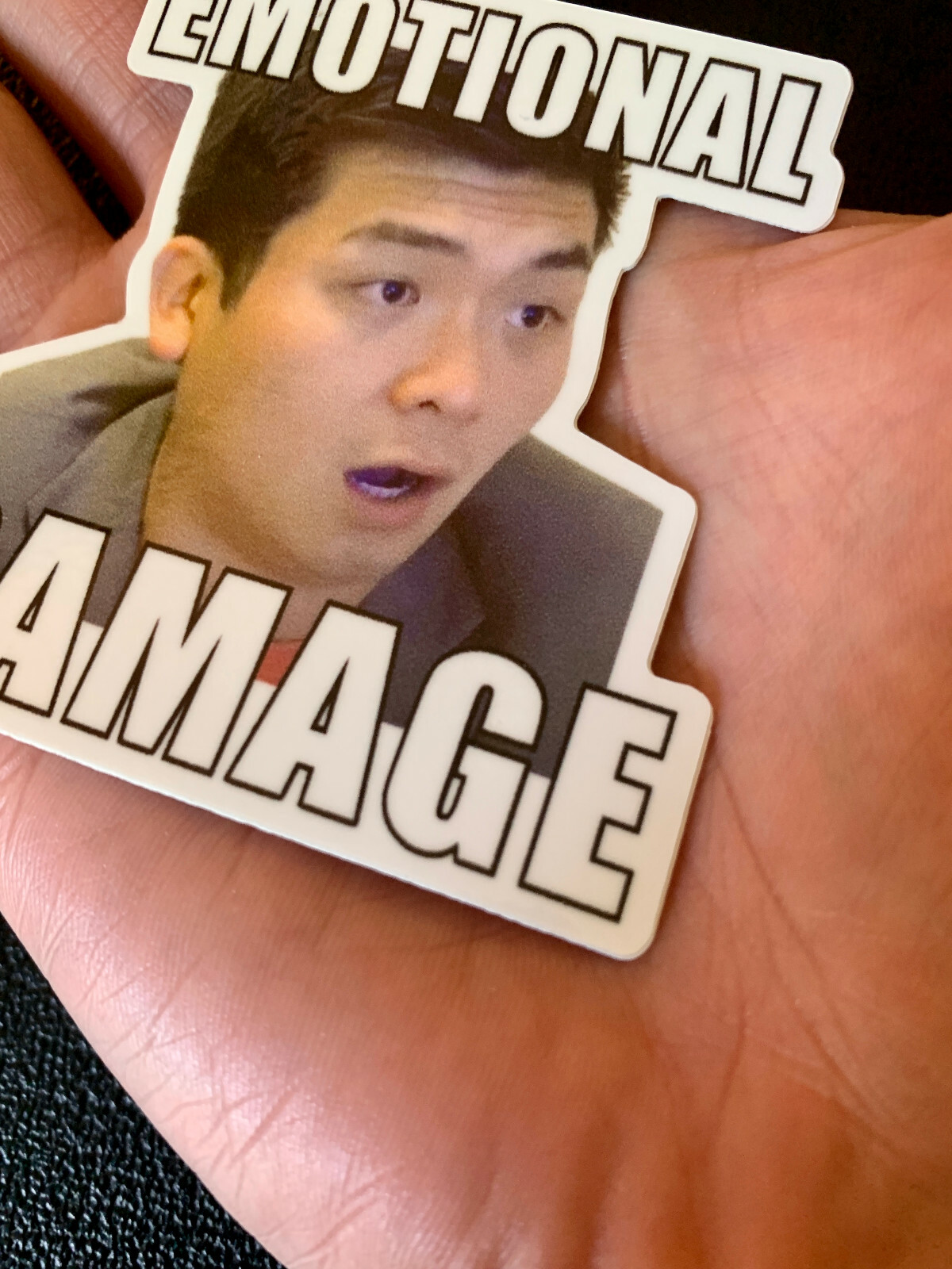 Emotional Damage Funny TikTok Meme Vinyl Decal Laptop Sticker 3in