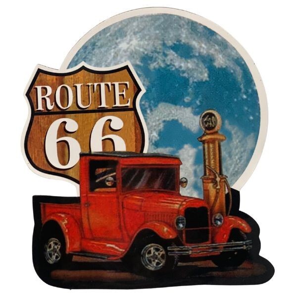 Vintage Style Art Route 66 Magnet Car Truck Fridge Wall Decal Free Shipping!