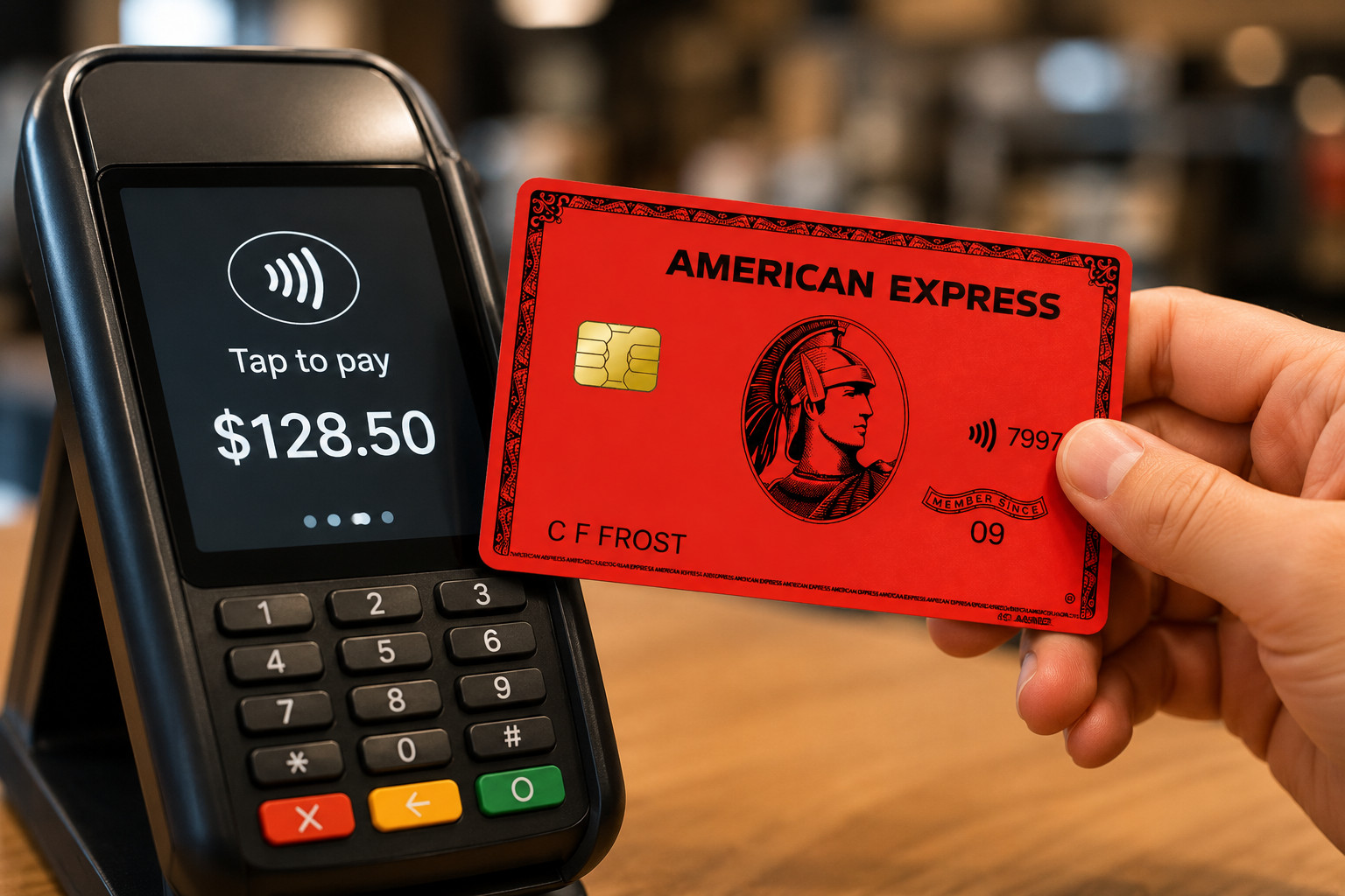 Luxury Red Black American Express Debit Card Credit Card Skin Vinyl Sticker