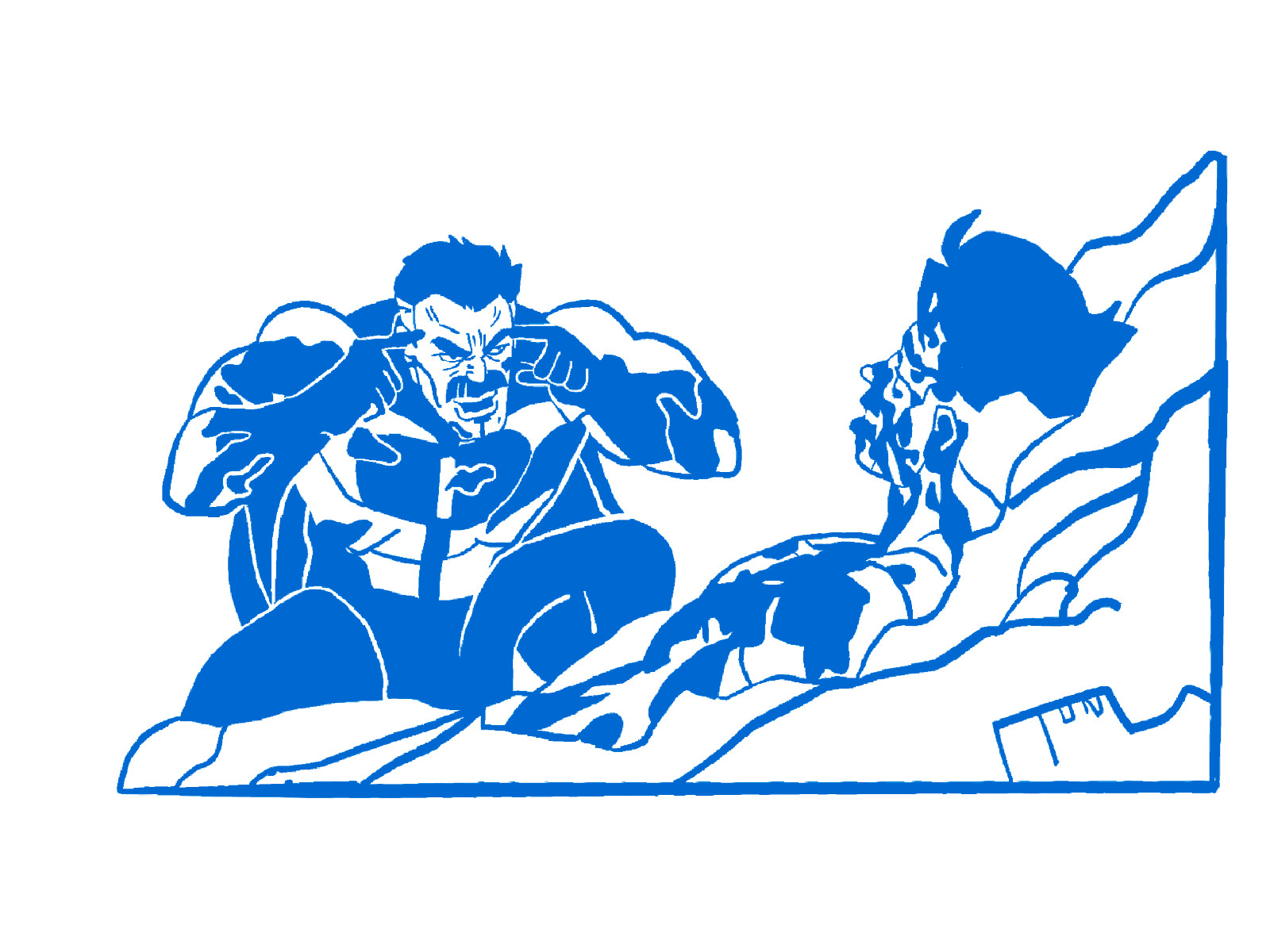 Invincible Omni Man Think Mark Think Vinyl Decal