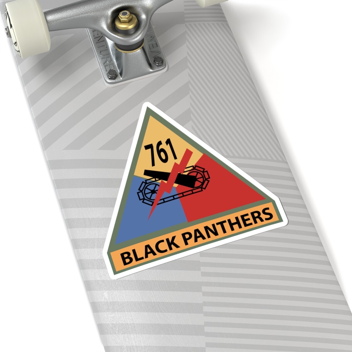 Kiss-Cut Stickers – Army – 761st Tank Battalion SSI w Name Tape