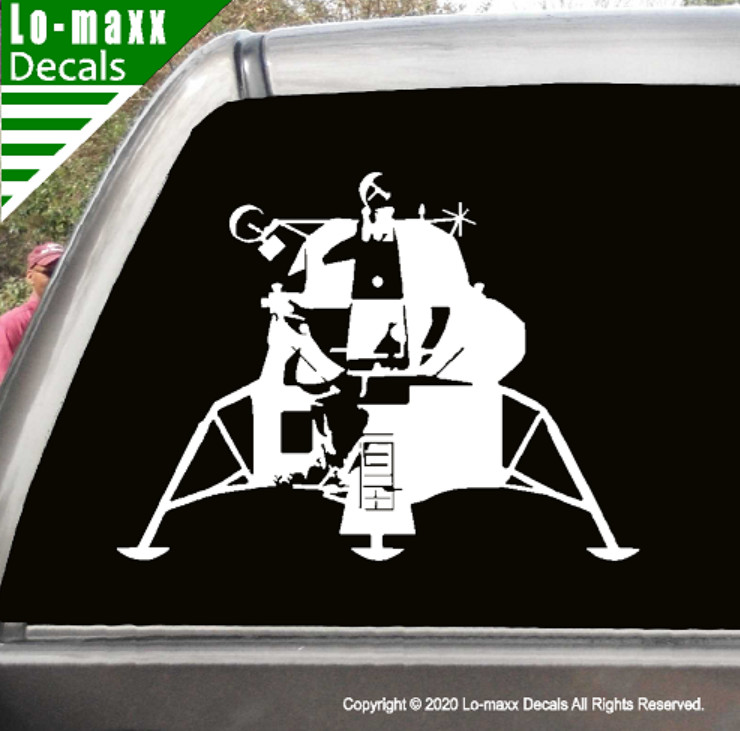 Apollo 11 Lunar Module NASA Art Custom Design High Quality Die Cut Vinyl Decal