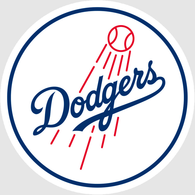 Los Angeles Blue White Baseball Weather Resistant Vinyl Sticker/Decal 25