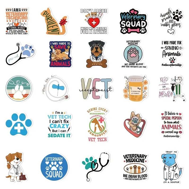 VET Vinyl Stickers [A]Future VETERINARIAN Animal Doctor DOG CAT~WATERPROOF Decal