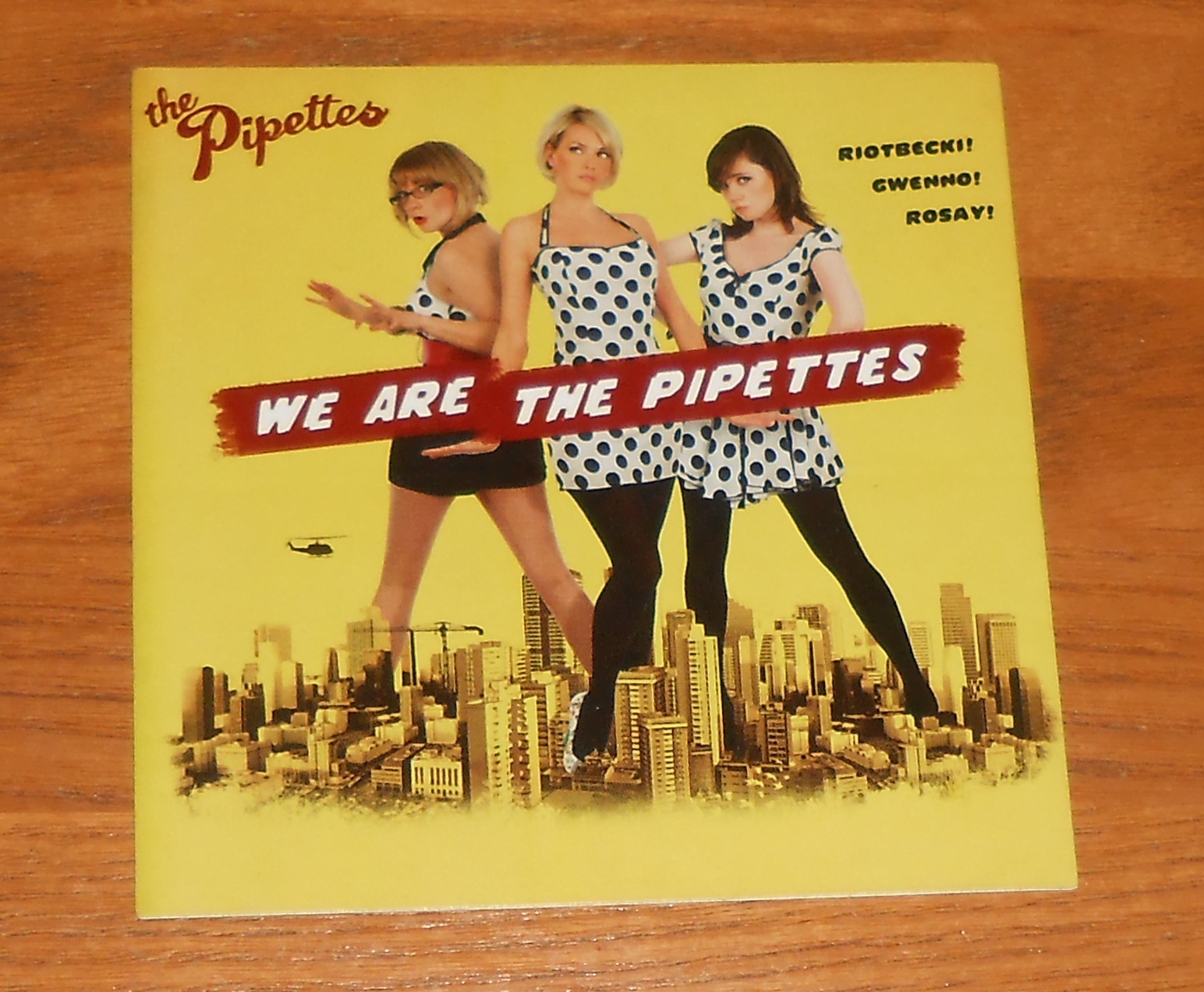 The Pipettes We Are Sticker 2-Sided Original 2007 Promo 4×4