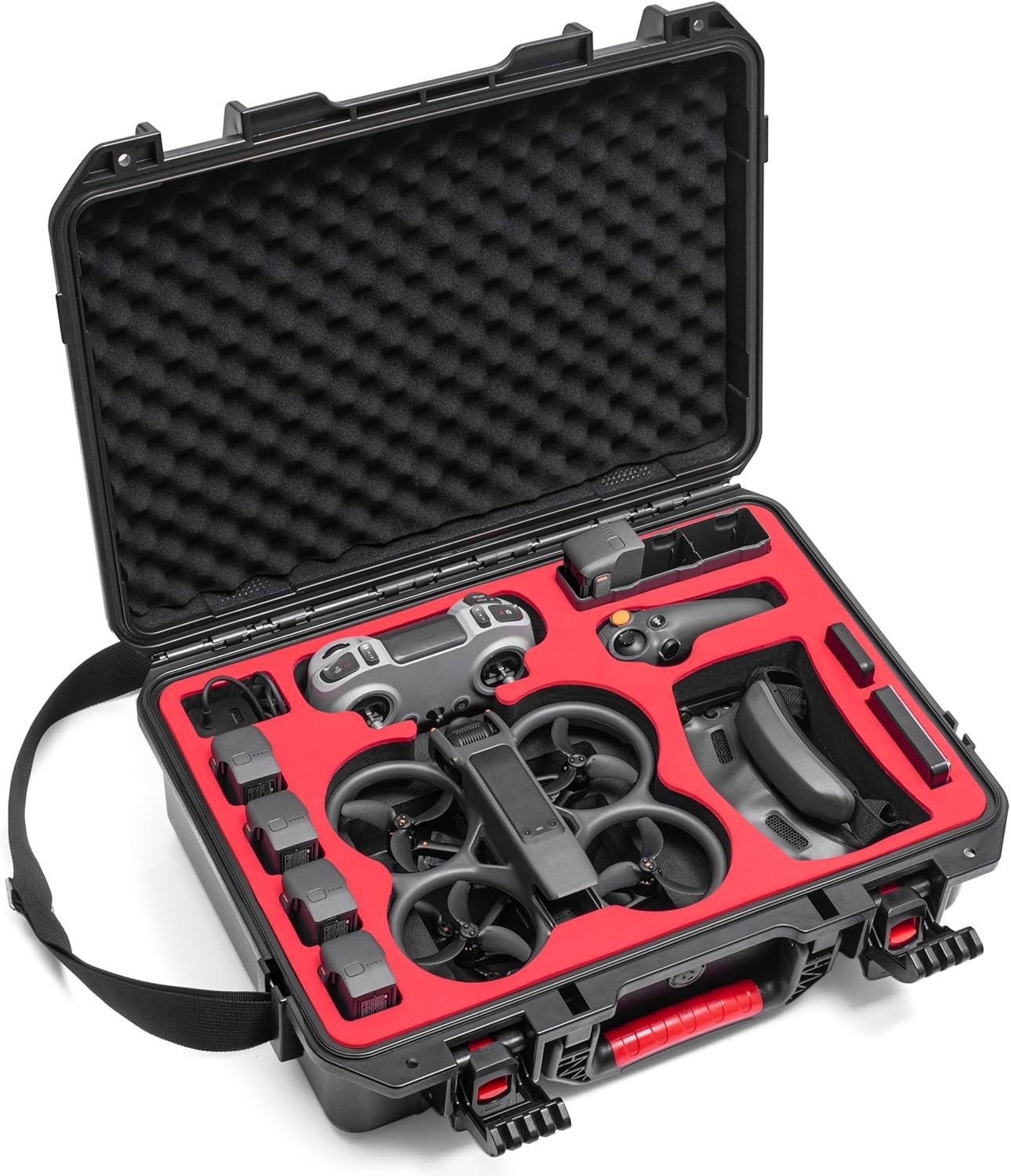 Avata 2 Case,Waterproof Carrying Hard Case for DJI Avata 2 Fly More Combo with D
