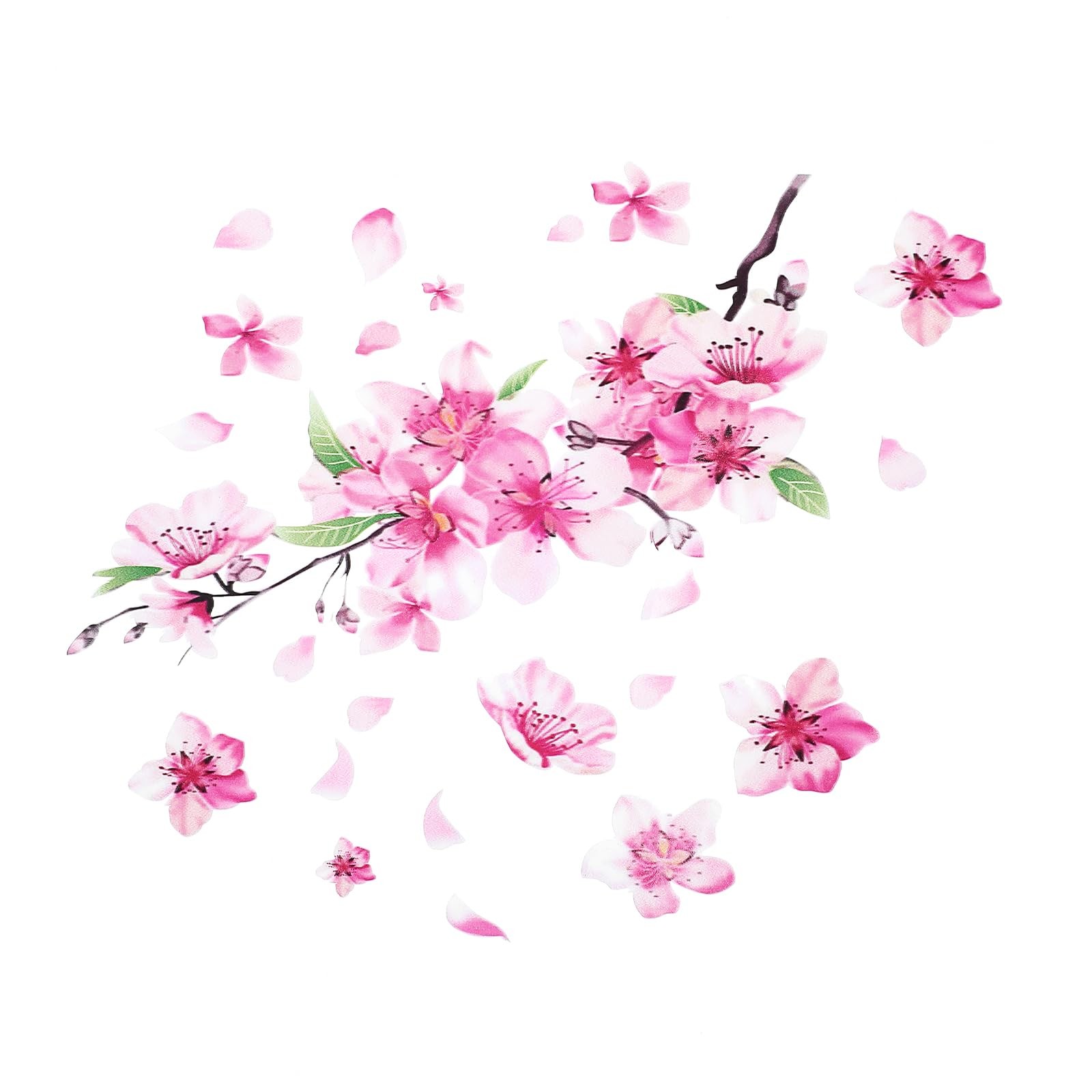 2 Sheets Cherry Blossom Car Decal, Cherry Blossom Vinyl Car Sticker Scratches