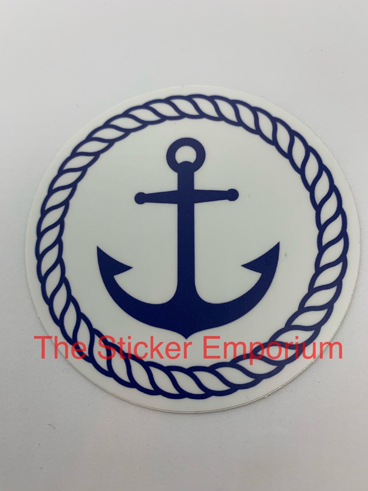 Rope & Anchor Ocean Beach Nautical Sailing Boating Sea Sticker Aesthetic Decal