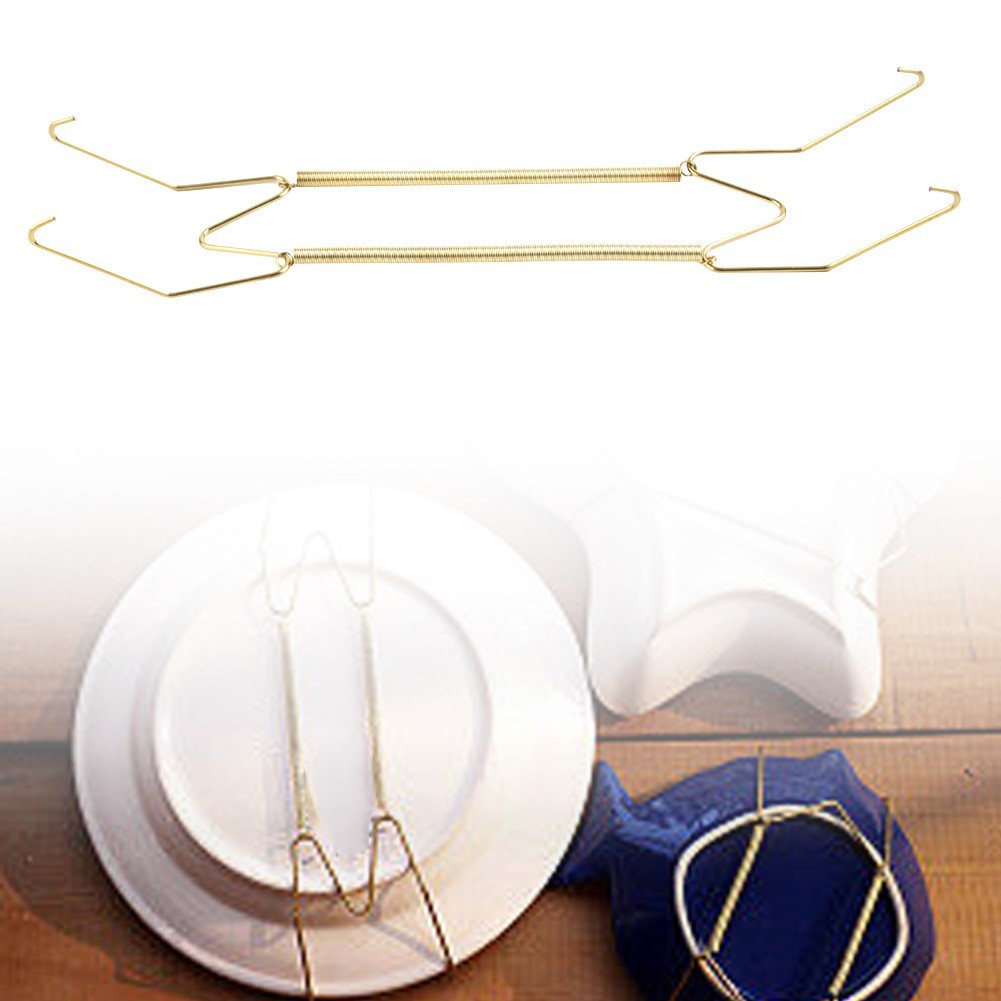 Dish Holder Gold Holding Plates Hook Plate 8/10/12/14/16inch Adjustable
