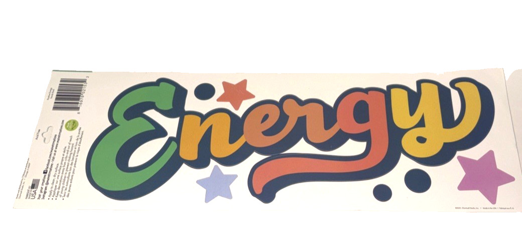 Main Street Wall Stickers Positive Energy Stars Jumbo Wall Decor USA Made 15x5in
