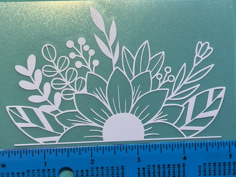1x Piece Stanley Tumbler Flower Accessories 40oz 30oz Vinyl Sticker Decal