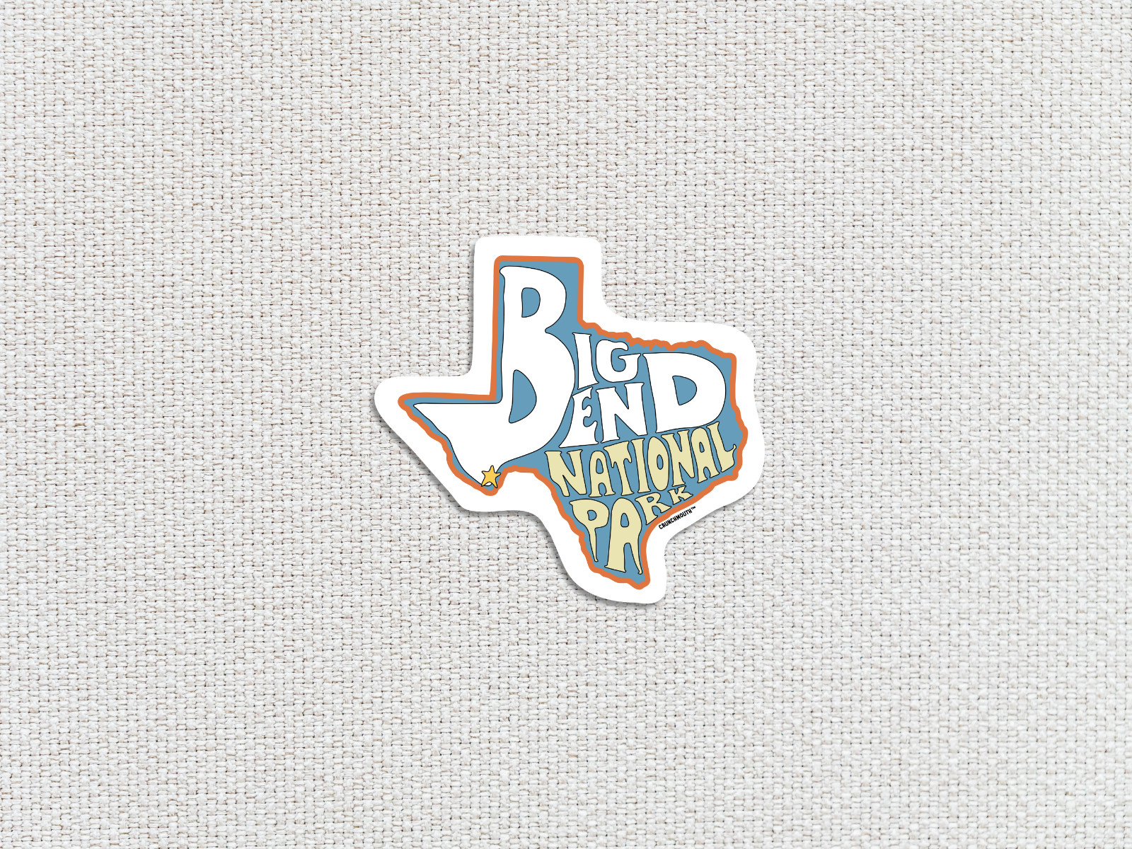 BIG BEND NATIONAL PARK TEXAS TRAVEL DECAL BUMPER STICKER RETRO VINTAGE
