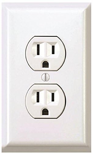 Fake Electrical Outlet Stickers – Stick on Outlet for Funny Pranks (12, Power…
