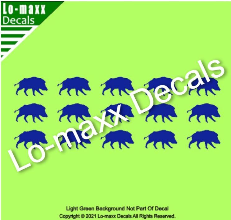 Wild Pig Boar Hunting Kill Markings Car Truck Window Die Cut Vinyl Decal