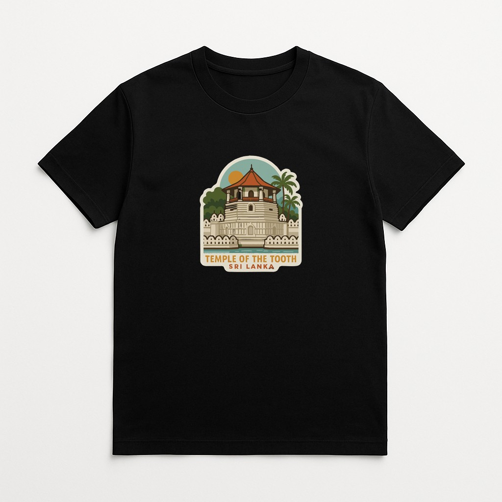 Temple of the Tooth Sri Lanka Iron On Heat Transfer Vinyl HTV Die-Cut Symbolic