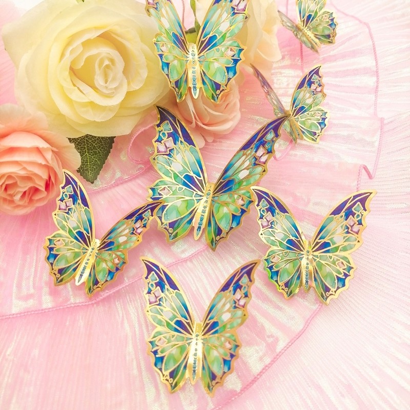3D Effect Gradients Butterfly Wall Sticker Rest Room Wedding Decals Butterfly
