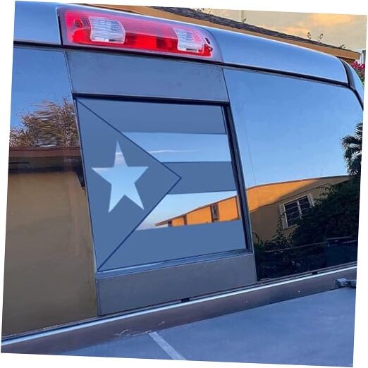 Xinghe for Tacoma 2005-2023 Rear Middle Window Puerto Rico Flag Decal Sticker