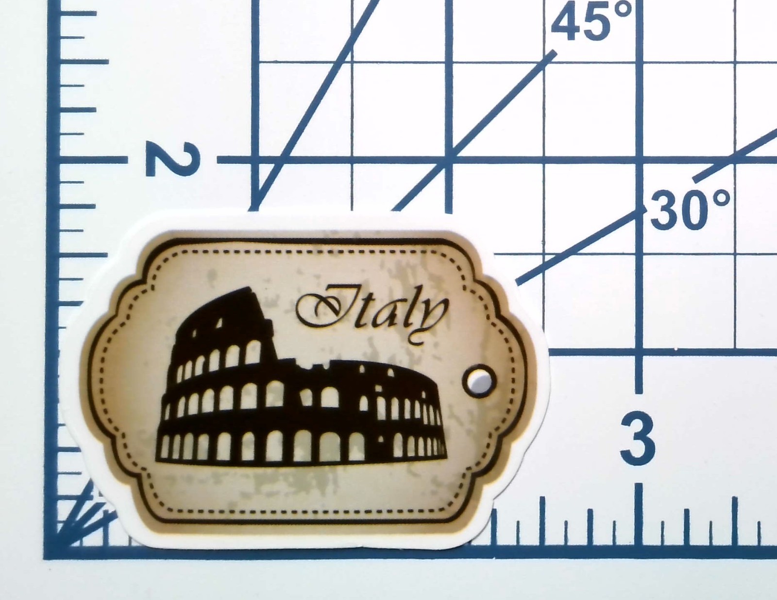Italy Vinyl Sticker Colosseum Decal Rome Landmark Travel Souvenir Vintage Art