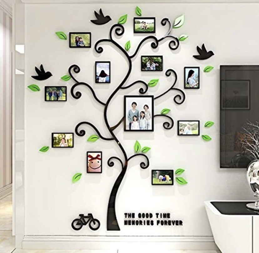 3D Tree Wall Stickers-DIY Photo Frame Tree Wall Decal Family Photo Frame Sticker