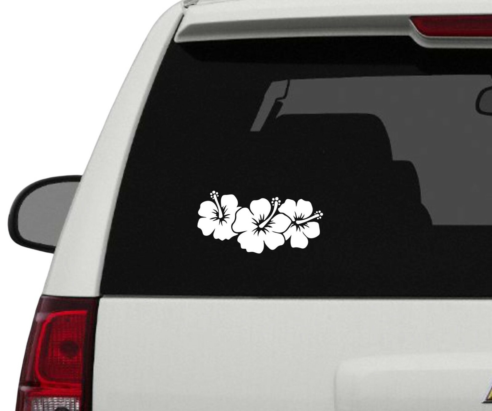 Hibiscus Vinyl Decal Sticker Car Truck SUV Window Bumper Wall Laptop Tablet