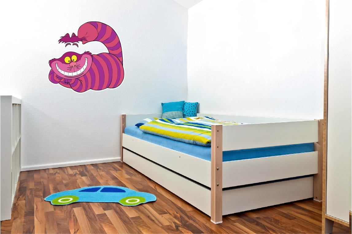 Alice in Wonderland Cheshire Cat Cartoon Kids Vinyl Sticker Decal Wall *SIZES*