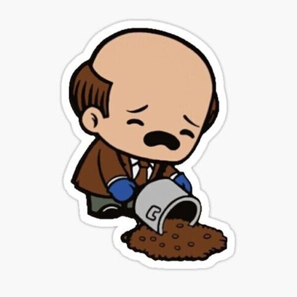 Funny The Office Sticker kevin spills chili