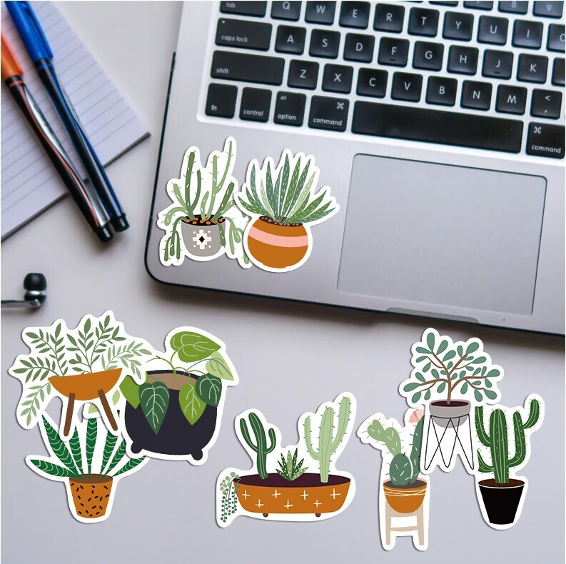 200pcs Leaf Stickers Pack, Plants leaf flower Stickers, #029047223