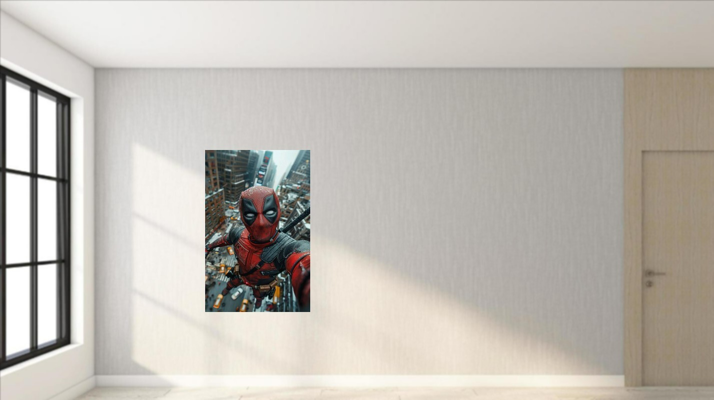 Masked Antihero Hanging Wall Vinyl Decal Poster Print Removable Adhesive Graphic