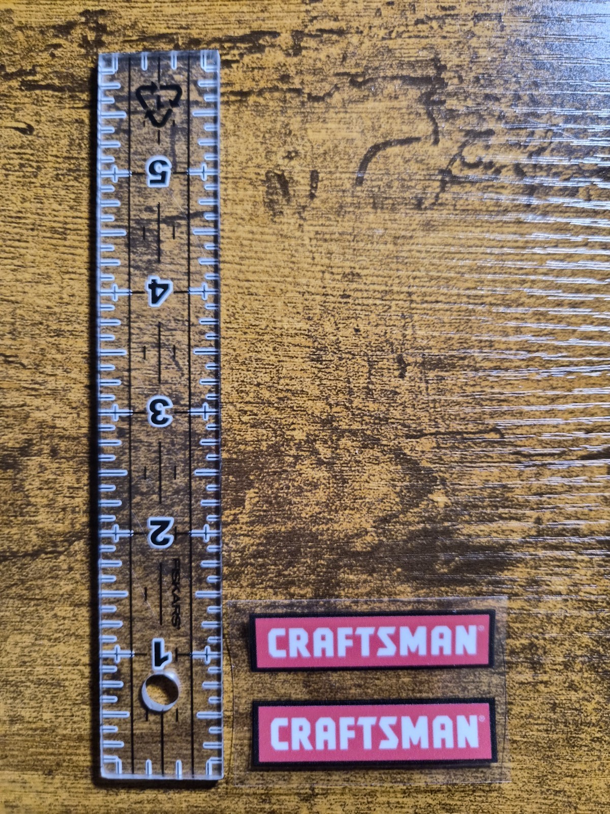 2 pc. CRAFTSMAN TOOLS UV DTF Decal Sticker waterproof USA NOT VINYL