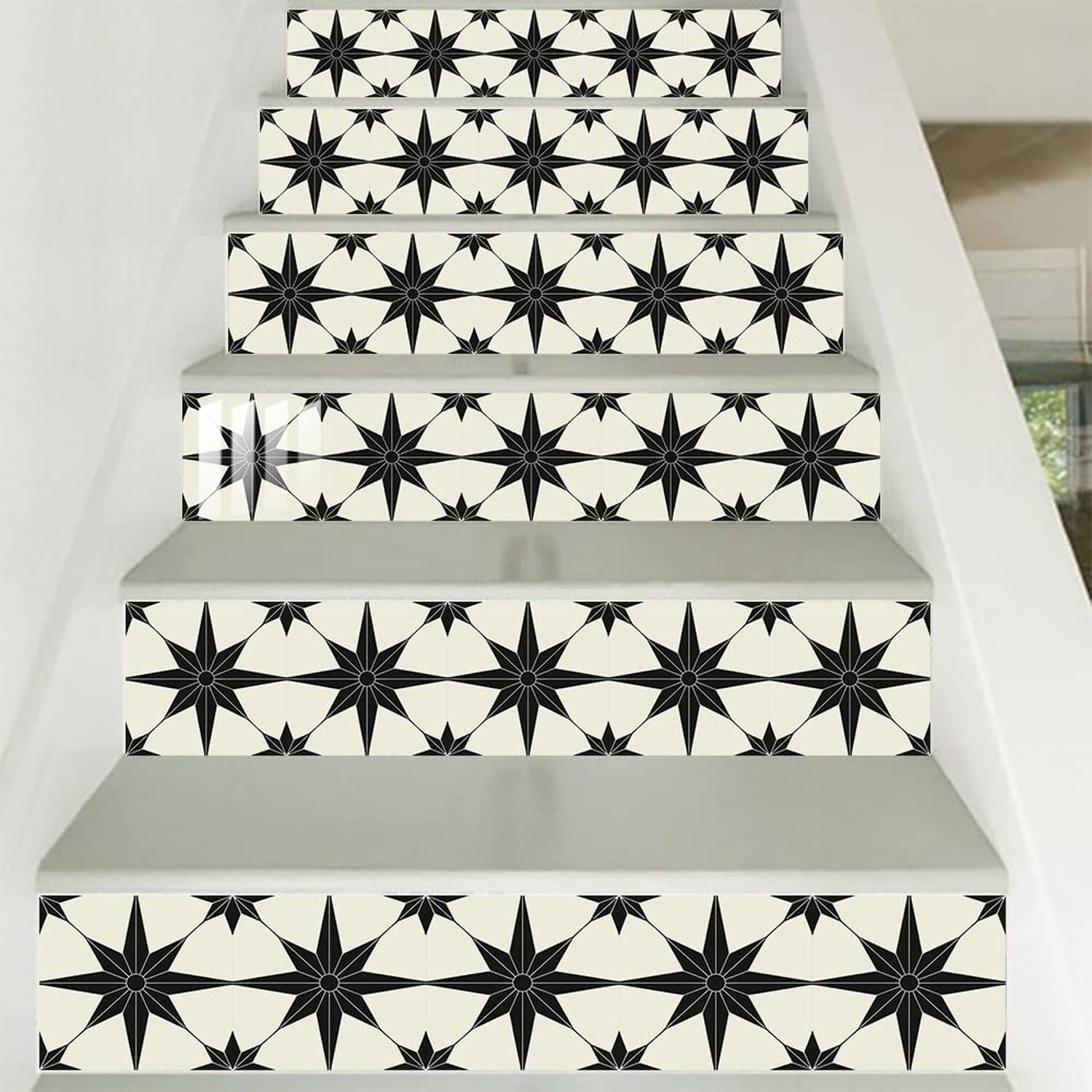 25 PCS Moroccan Style Tile Sticker, 4×4 Inch(10x10cm) Traditional DIY Murals,…