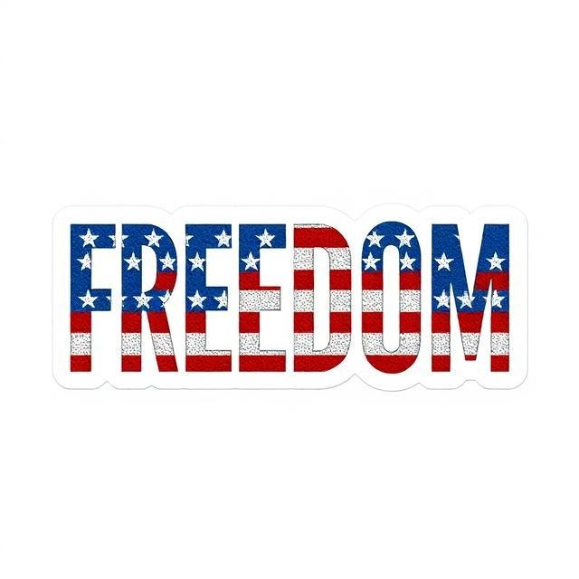 Conservative Freedom Charlie Kirk Sticker Patriot Liberty Vinyl Decal Window