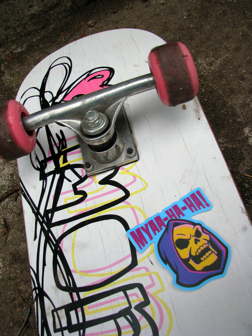 Skeletor Laughing Die Cut Vinyl Sticker Masters of the Universe Skateboard MOTU