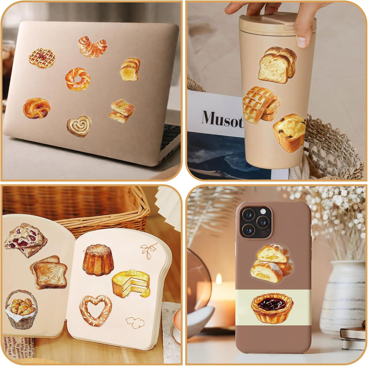 200x Cute Sticker Pack Waterproof Vinyl Decals for Laptop Water Bottle Scrapbook