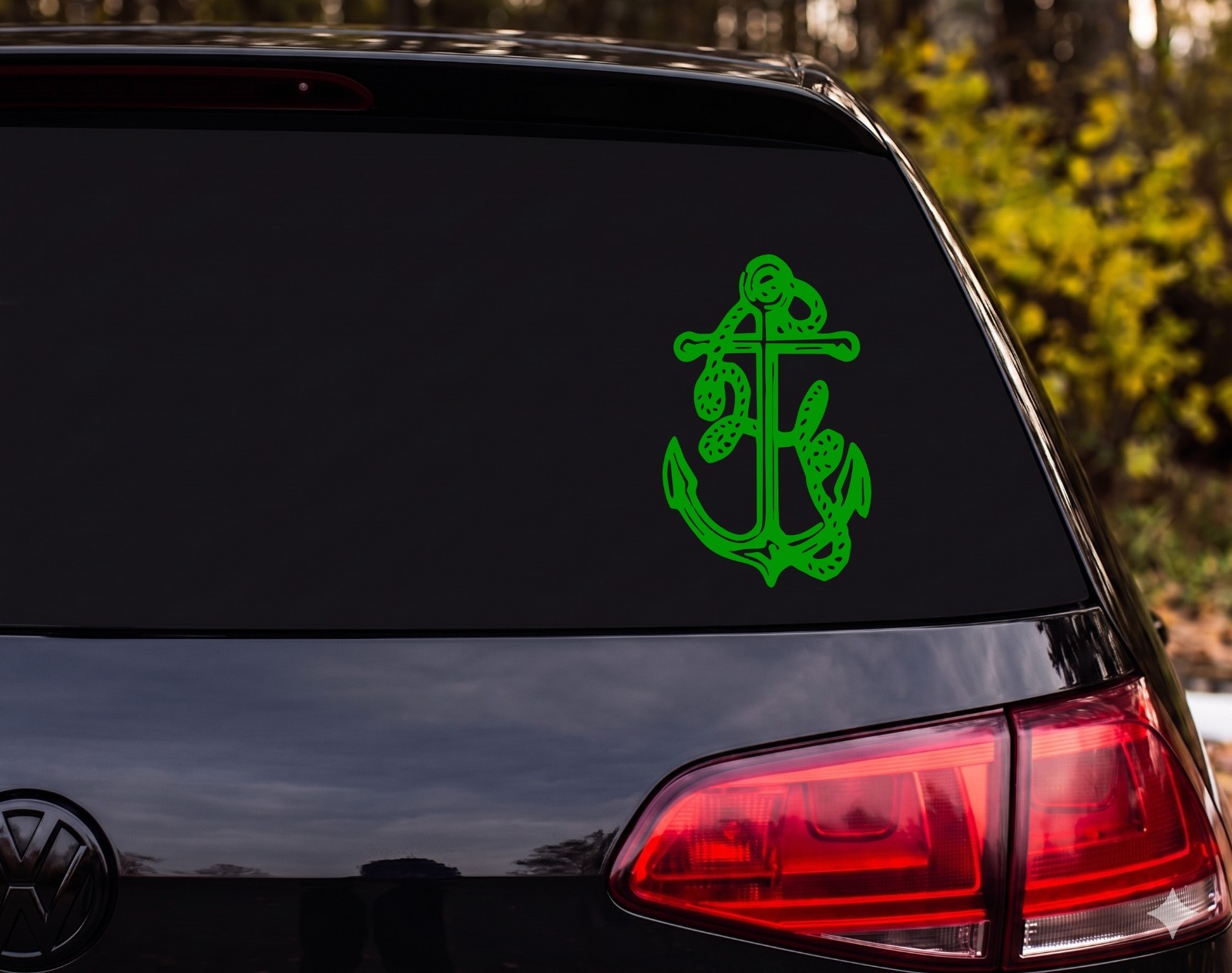 Anchor With Rope Outdoor Vinyl Decal Sticker Car Tumbler | Sailor Gift