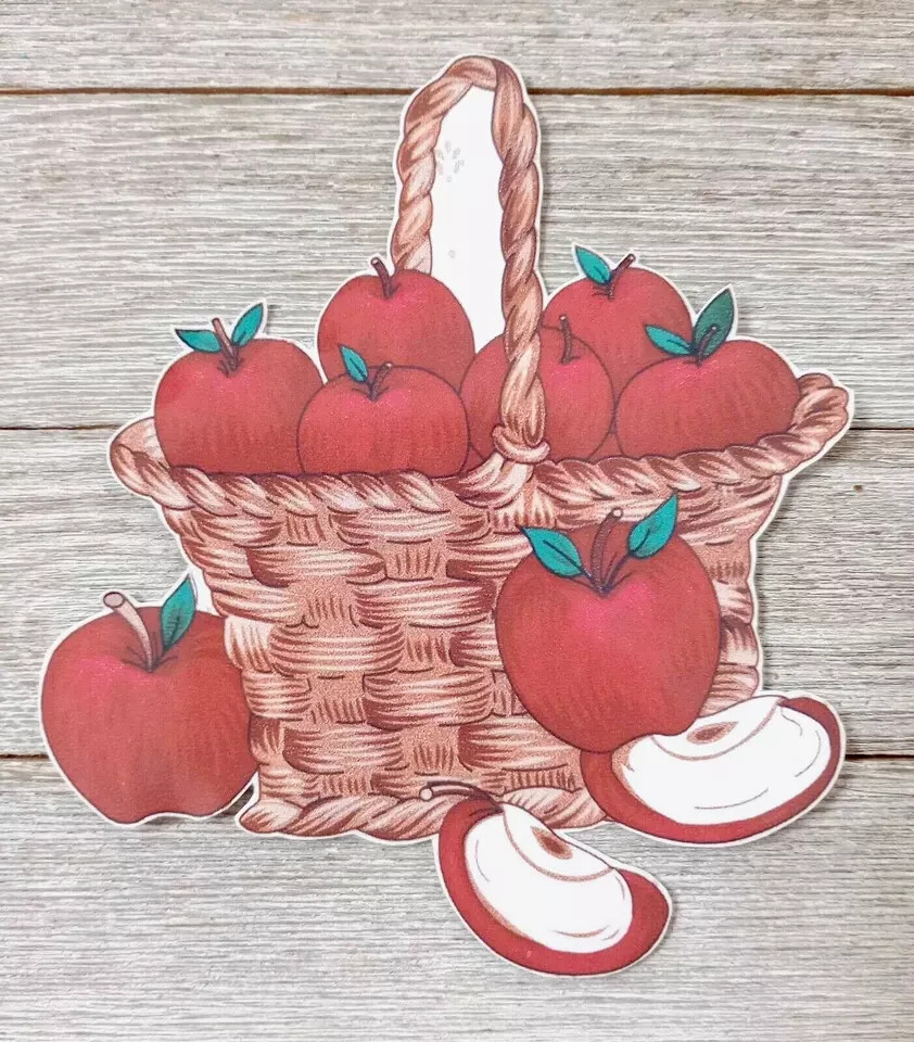 fruit apple kitchen wall safe sticker 5.5 inch