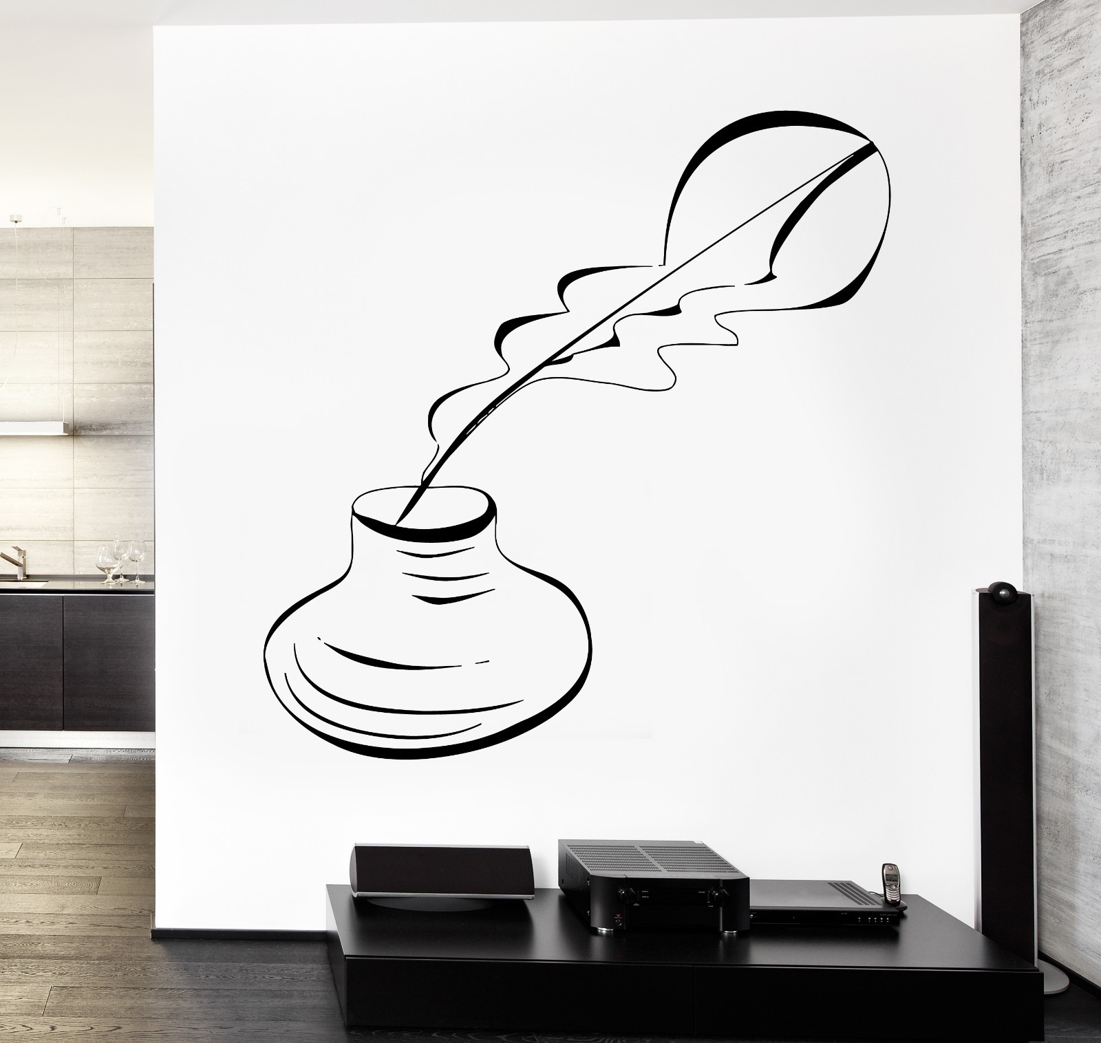 Wall Vinyl Decal Writer Writing Journalist Pen Ink Amazing Decor Bedroom z3776