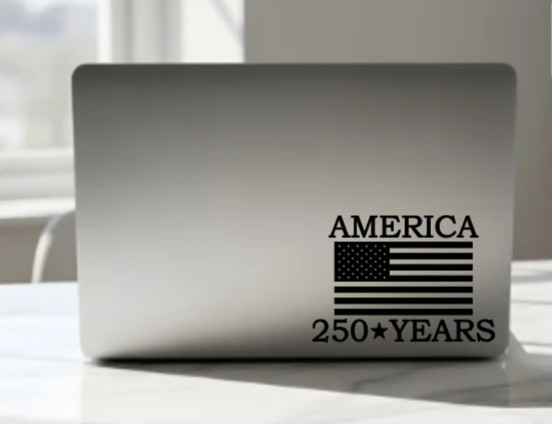 America 250 Years Anniversary Flag Vinyl Decal Sticker Car Truck Window 1776