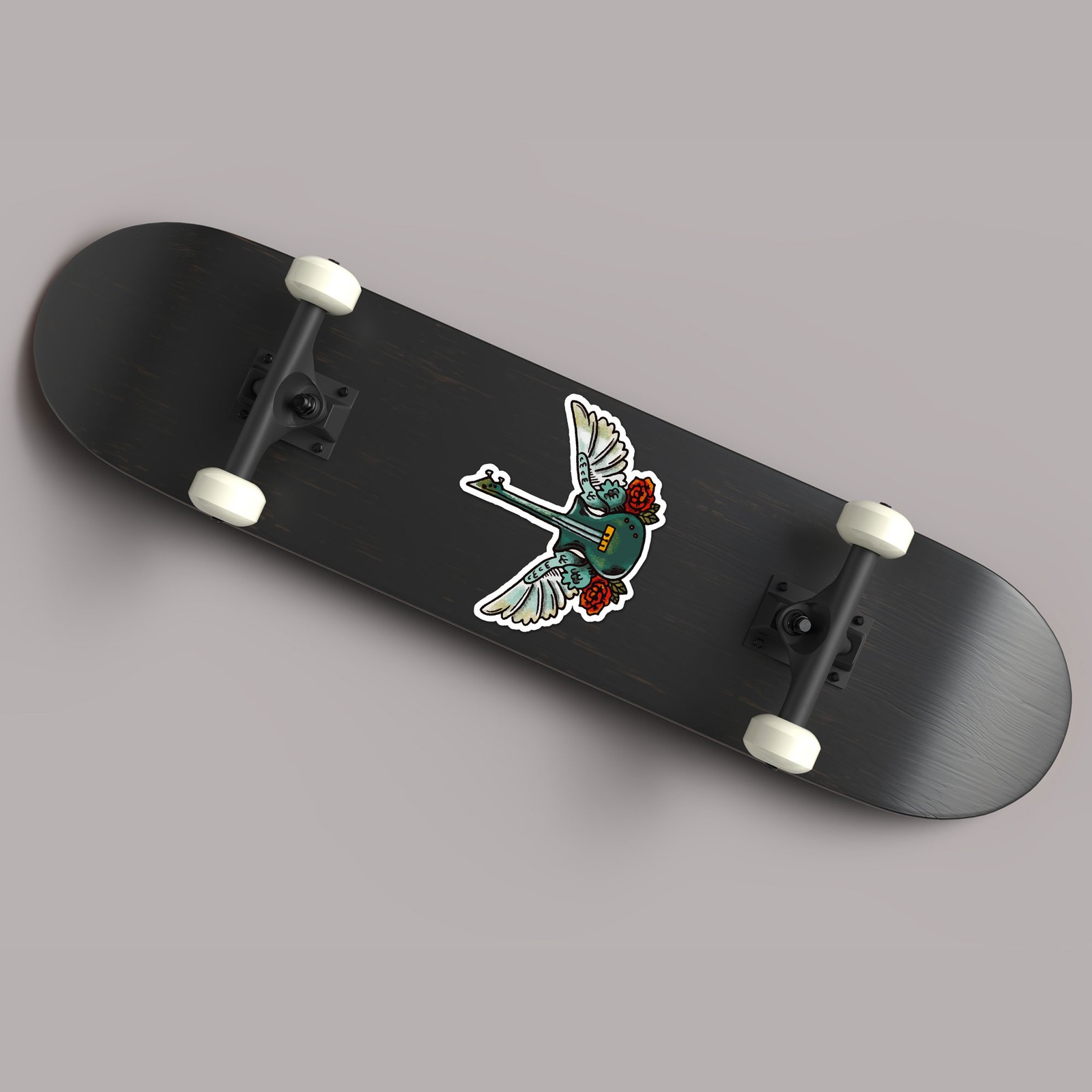 Guitar Angel Wings – Vinyl Decal Sticker – Car Window Laptop – ebn7766